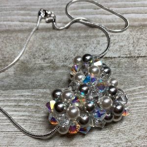 Handmade Swarovski Crystal Heart “ICE” Pendant